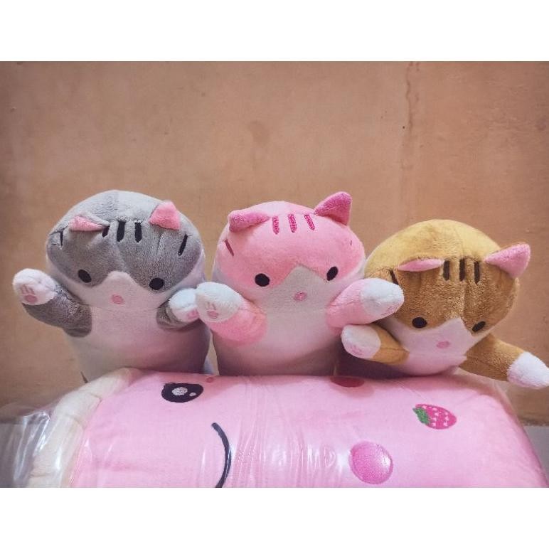 Guling Kucing Panjang/Bantal Guling Kucing/Boneka Kucing Murah Trend