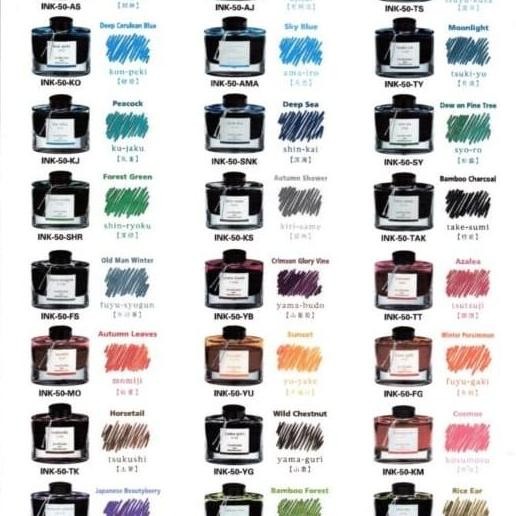 

Pilot Iroshizuku Ink 50 Ml/Tinta Iroshizuku Ink 50 Ml Fountain Pen Co