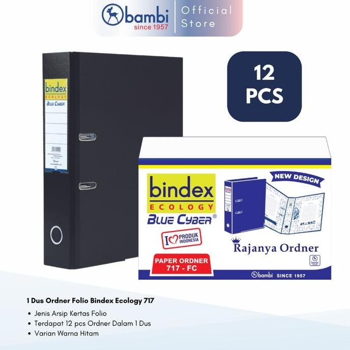 

1 Dus Bindex Ecology Lever Arch File Ordner Folio Black Jumbo Size 75 Mm Original Co