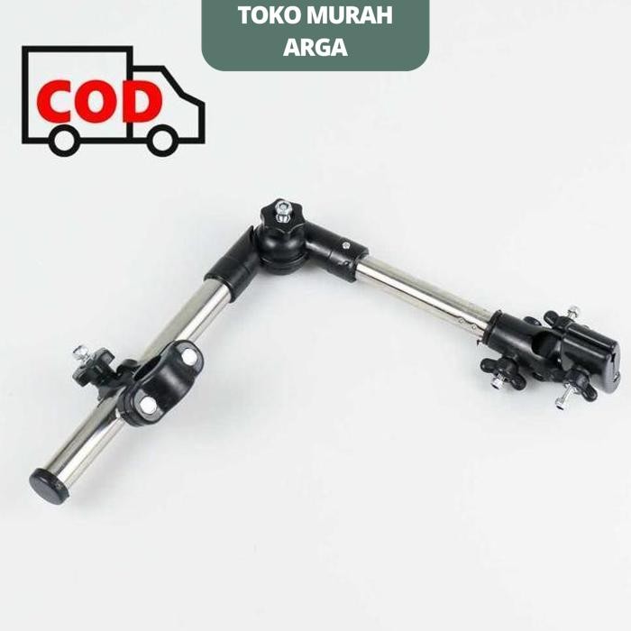 HOLDER PAYUNG KELAMBU PENYANGGA PAYUNG UNTUK SEPEDA STROLLER STROLER BAYI KURSI RODA WARNA HITAM  TE