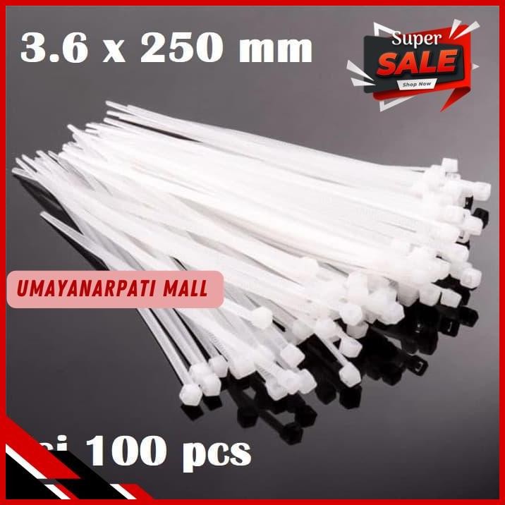 

KABEL TIES CABLE TIES KABEL TIS CABLE TIE KLIP 3.6X250MM ISI 100PCS TERJAMIN BEST