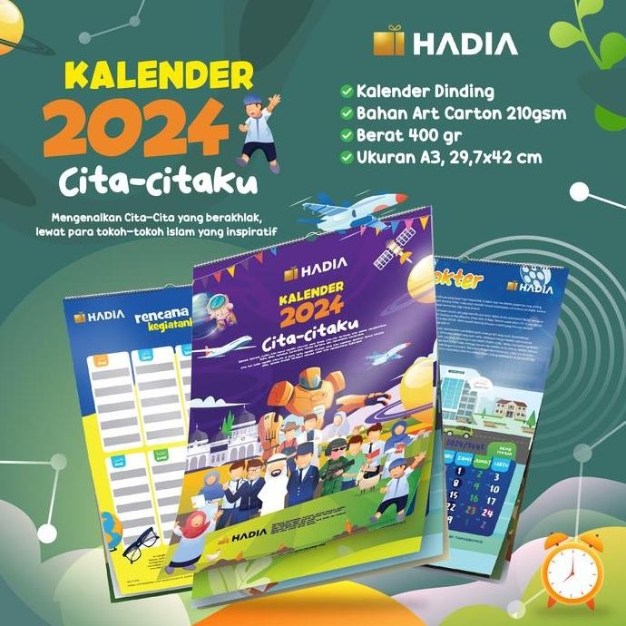 

Kalender 2024 Cita Citaku | Full Colour | Kalender Dinding | Banyak Bonusnya Co