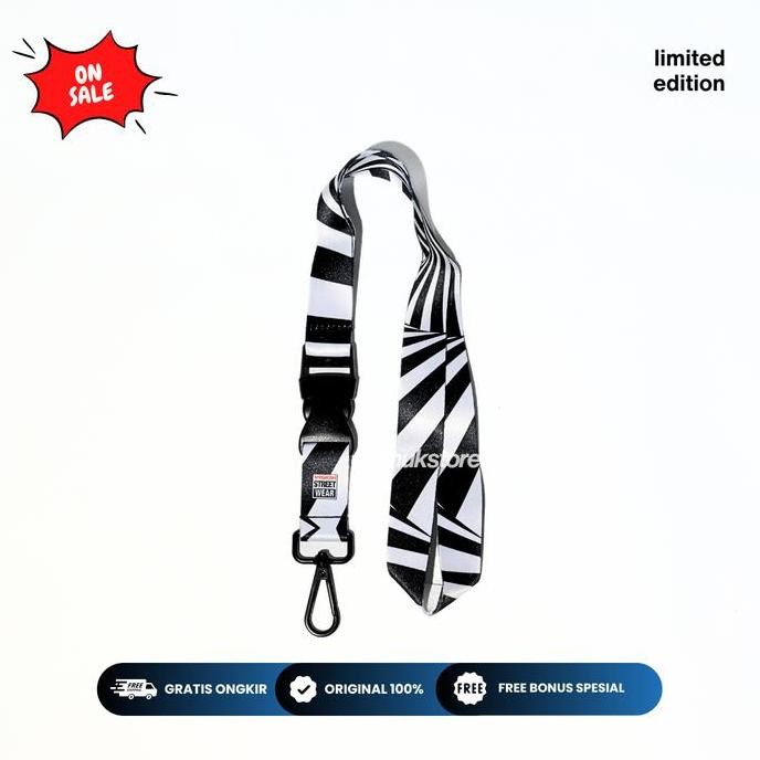 

Lanyard Vision Street Wear Black White Original Limited Edition Co