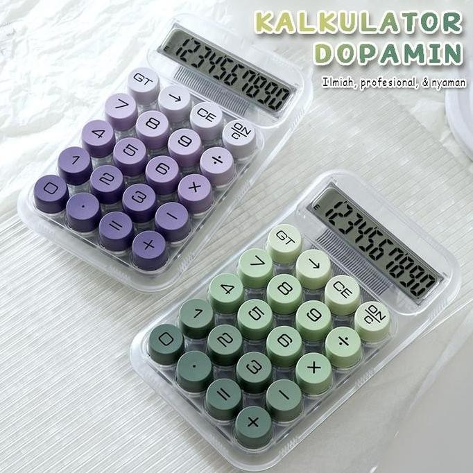

Kalkulator Dopamin Gradien Transparan Lucu / Kalkulator 12 Digit Lucu & Unik / Kalkulator Multifungsi Berkualitas Co