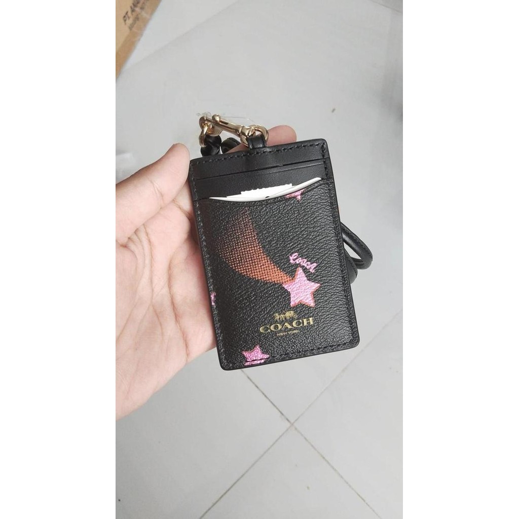 

Lanyard Id C O A C H Signature Pvc Disco Star Print C7677 Co