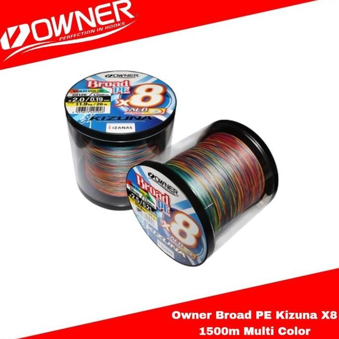 Boom Sale  Owner Broad Pe Kizuna X8 1500M Multi Color