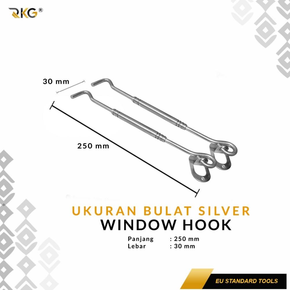 Hak Angin Jendela Window Hook Stainless 10 Inch
