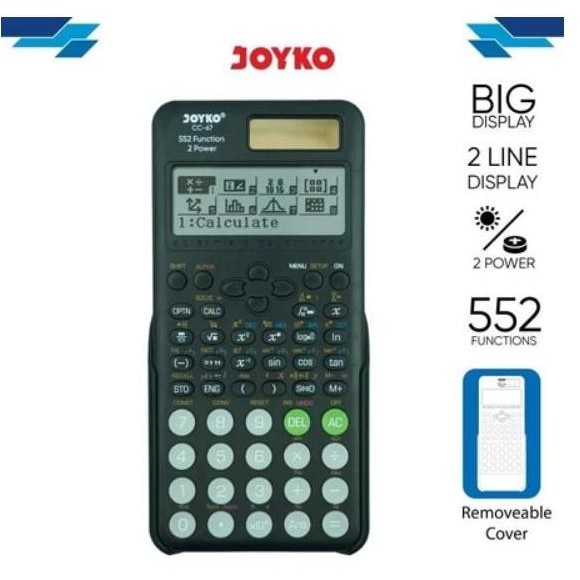 

Calculator Kalkulator Joyko Cc-67 Scientific 552 Functions Ori Co