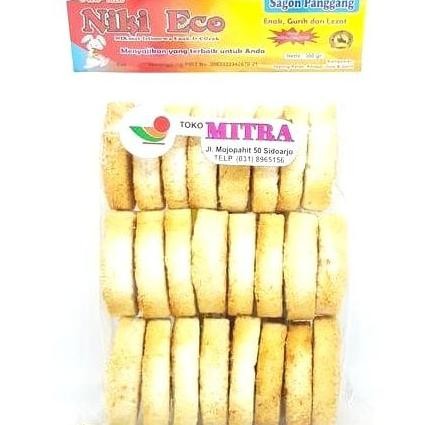 

(Allthebest) NIKI ECO SAGON PANGGANG 300gr | KUE KERING KELAPA SANGRAI OVEN GURIH