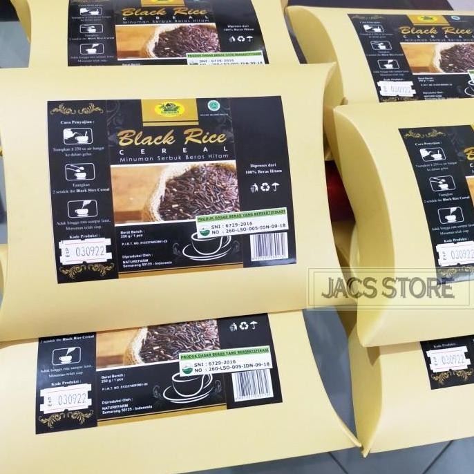 

(Allthebest) MINUMAN SERBUK TEPUNG BERAS HITAM/BLACK RICE CEREAL NATUREFARM-250 GR