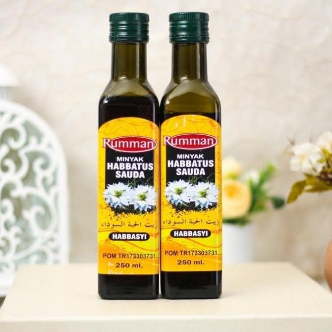 

NEW RUMMAN 250ml Habbasyi Minyak Jinten Hitam Habbatussauda Black Seed Oil