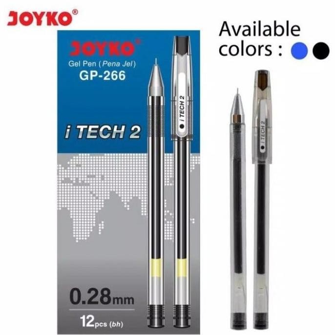 

HOT SALE! GEL PEN JOYKO GP-266 iTech 2 0.28 mm 1 box 12 pcs - HITAM