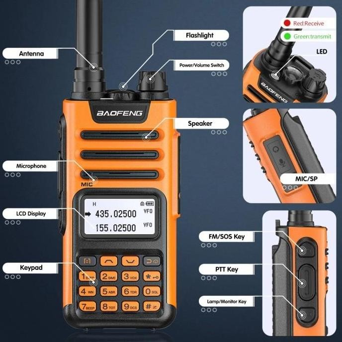 HT Walkie Talkie Baofeng UV-13 Pro Walkie Talkie Original Jarak Jauh murah