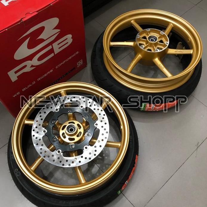 Velg RCB Ninja RR SP522 + Ban Maxxis 110/70 130/70 Ring 17 + Disc Bpro