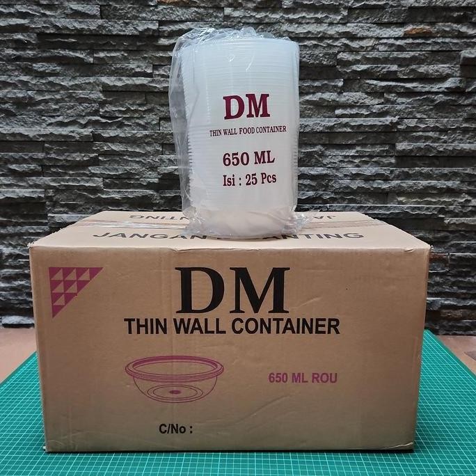  Thinwall Bowl 650 Ml (Rou) Dm 150Pcs Co