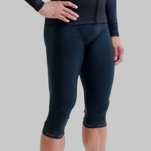 Santini Knickers 3/4 Length Nat Padding Gara2 Black Original Dan Terpercaya