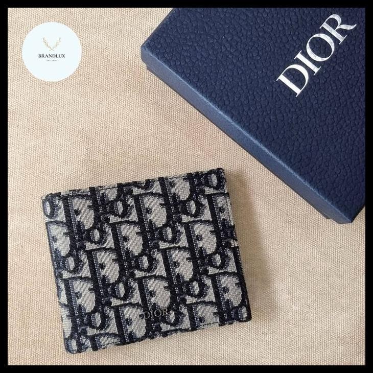 Dior Bifold Oblique Jacquard Wallet Man (All Card) Best Quality