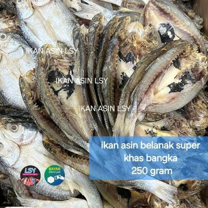 

Ikan Asin Belanak Belah Khas Bangka 250Gram