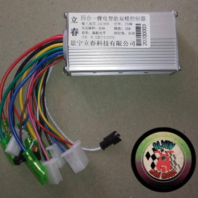 Premium Controller Sepeda Listrik 24V 36V 250W Universal Controler Bldc Brushless Kontroler 24Volt 3