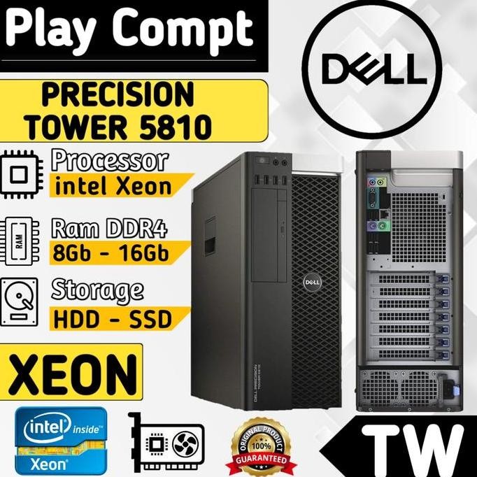 Pc Server Anbk Dell T5810 Xeon E5 -1620V3_3.50Ghz /Ram 16Gb/Ssd 256Gb New Stok