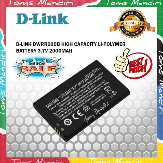 Battery DWRr600b For Modem D-Link DWR932C Baterai Wifi DLink 2000Mah