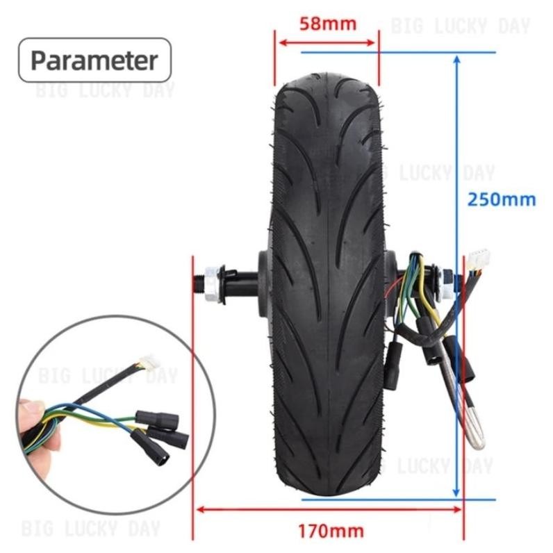 Premium Motor Dinamo Scooter Listrik Ninebot Max G30 Hub Motor 36V 350W Bldc Brushless Roda Penggera