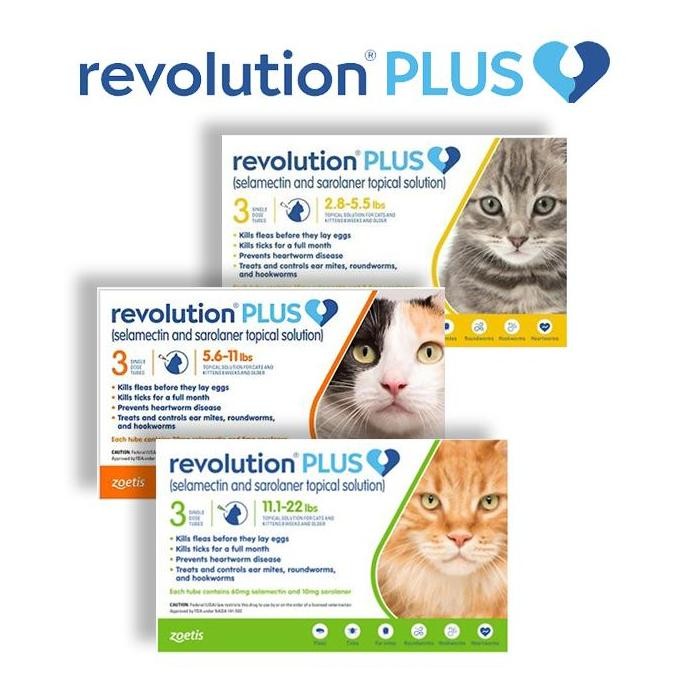 Obat Kutu Tetes REVOLUTION CAT PLUS Obat Kutu Kucing