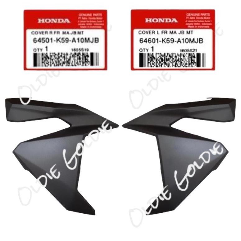 64501-K59-A10MJB 64601-K59-A10MJB Cover Sayap Kanan Atau Kiri Vario 150 LED 2015 - 2017 Coklat Dof A