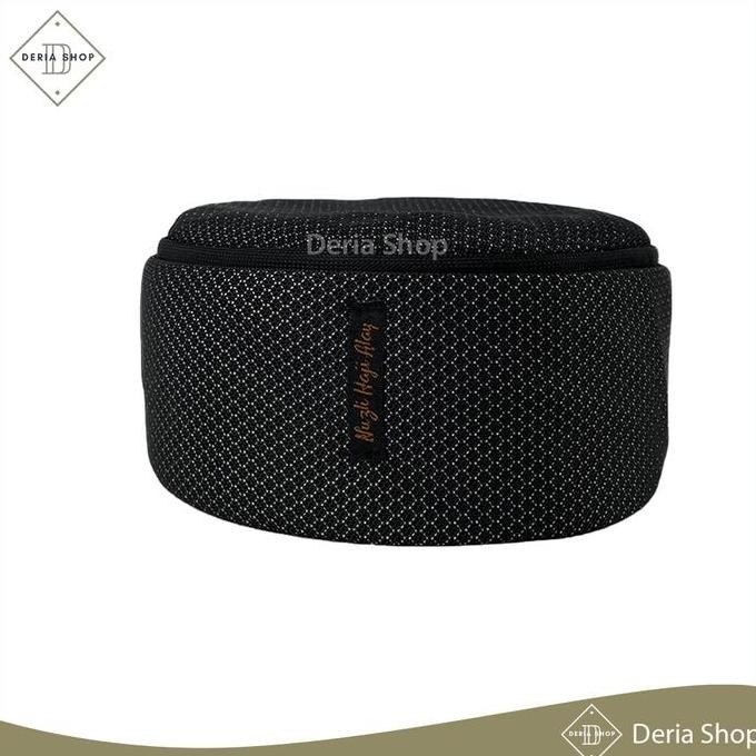 baru  Peci Lipat Mesir Habasya Premium Haji Alay Kopiah Hitam Putih Abu Biru Kopyah Sholat Maiyah Ca