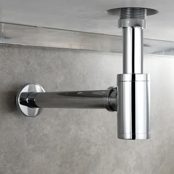 Sifon Botol Wastafel Model TOTO/Sifon Pembuangan Wastafel Kuningan