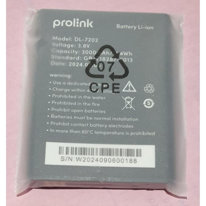 BEBAS ONGKIR - Prolink mifi DL7202 sparepart baterai resmi garansi