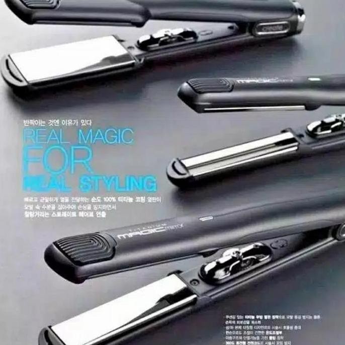 TERLARIS - CATOK Flat ironCREATE MAGIC MIRROR II TITANIUM KOREA ORI L size 4,1 CM
