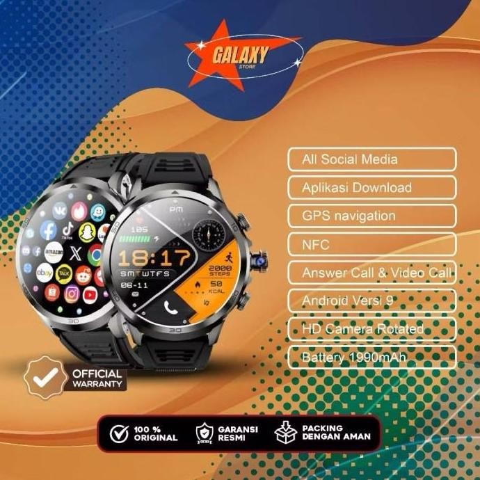 NEW Smarthwatch H19 4G/5G Smartwatch Sim Card Wifi GPS Amoled