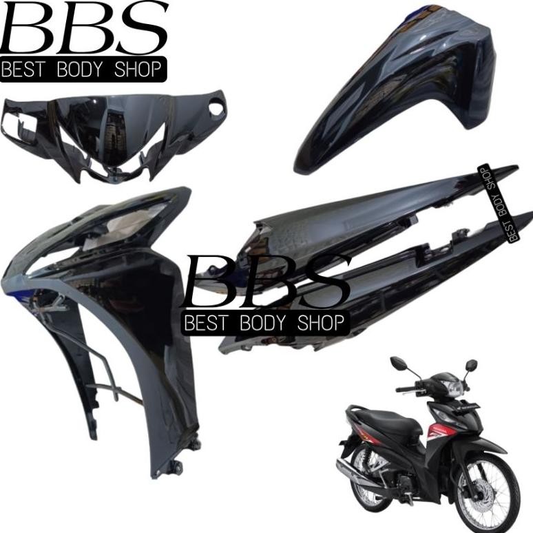 Full Cover Body Halus Honda Revo Fit Fi | Full Set Bodi Halus Revo Fit Injection rna Hitam