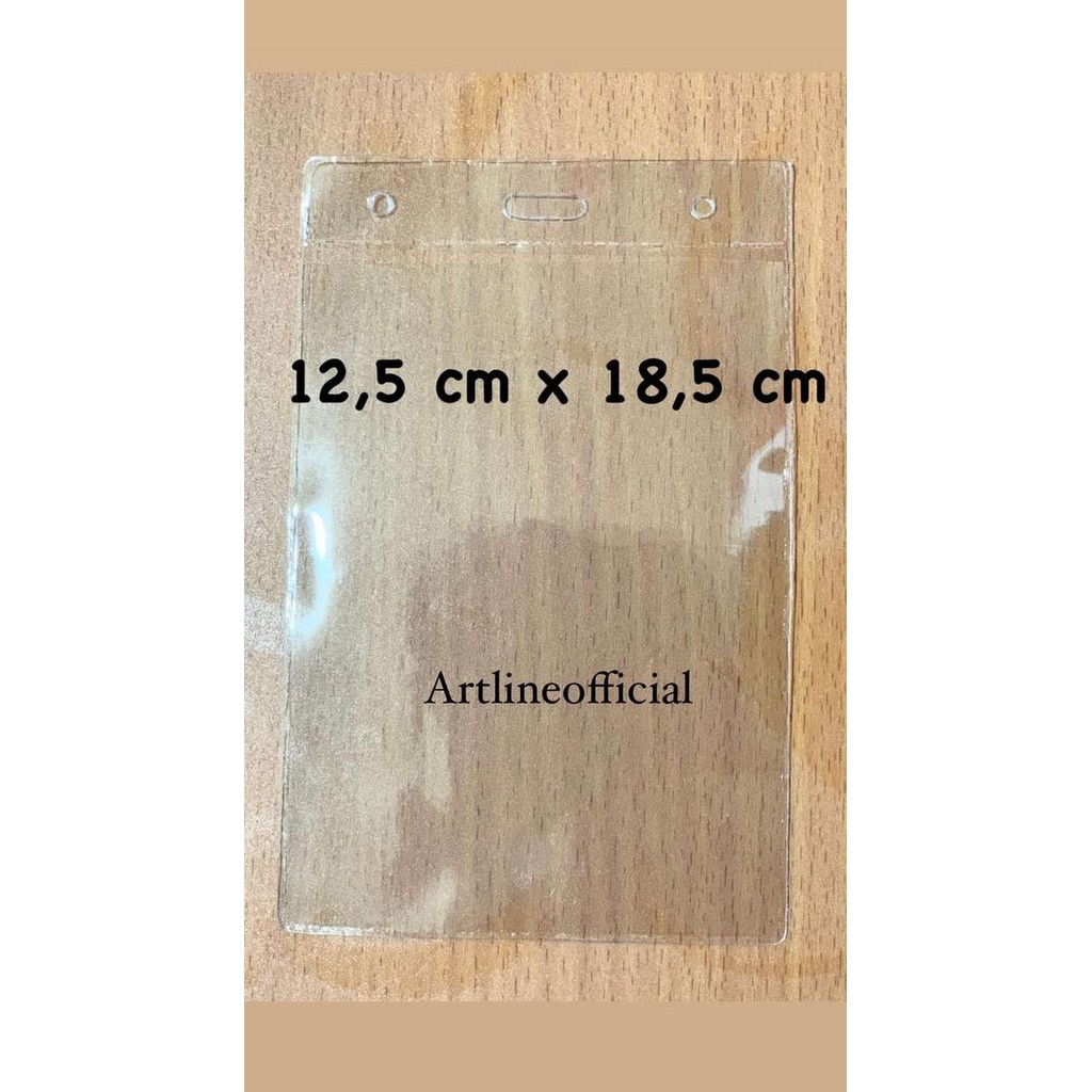 

READY Kantong Plastik Mika Cover Nametag Panitia / ID CARD Uk. 12,5 x 18,5cm NEW