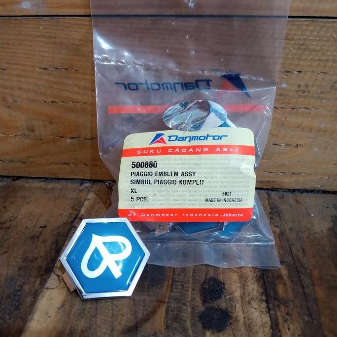 emblem vespa excel simbol piaggio ori danmotor