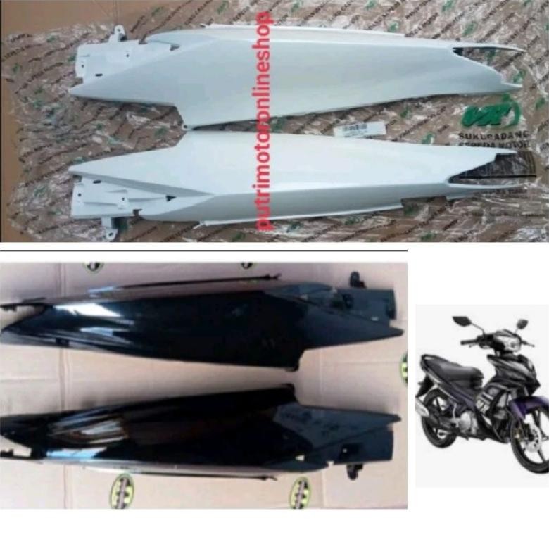 cover body belakang kanan kiri Jupiter mx new 135 putih