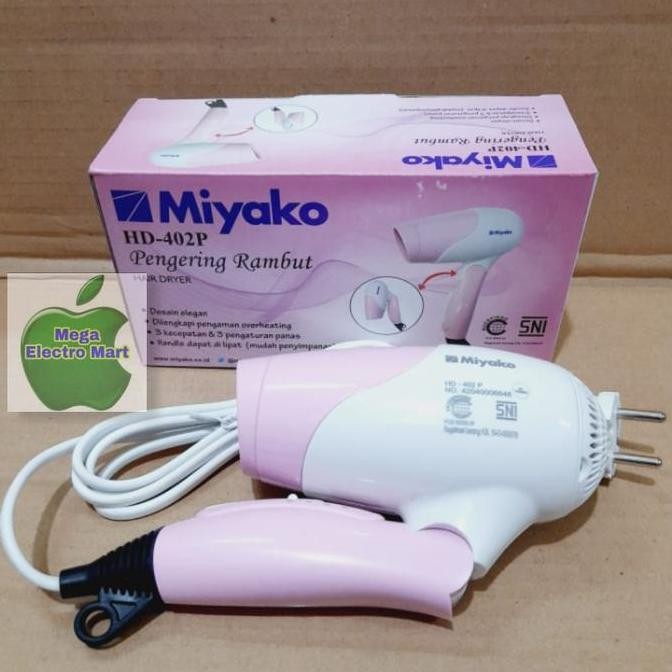 TERMURAH - hairdryer miyako hd402p hairdryer travel hair dryer