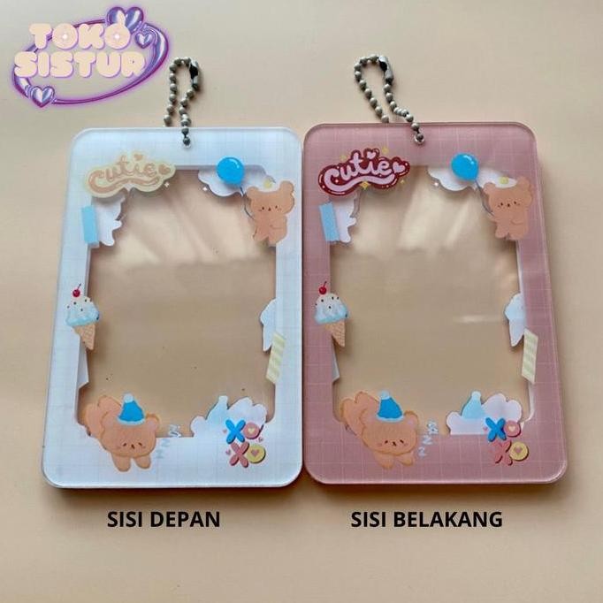 

READY CAHOL ACRYLIC KIYOWOK 2 SISI / 2 SIDE Photocard Holder 2 sisi 2 side kpop Transparent Clear Acrylic Id Card Acrylic Frame Bingkai foto cahol termurah NEW
