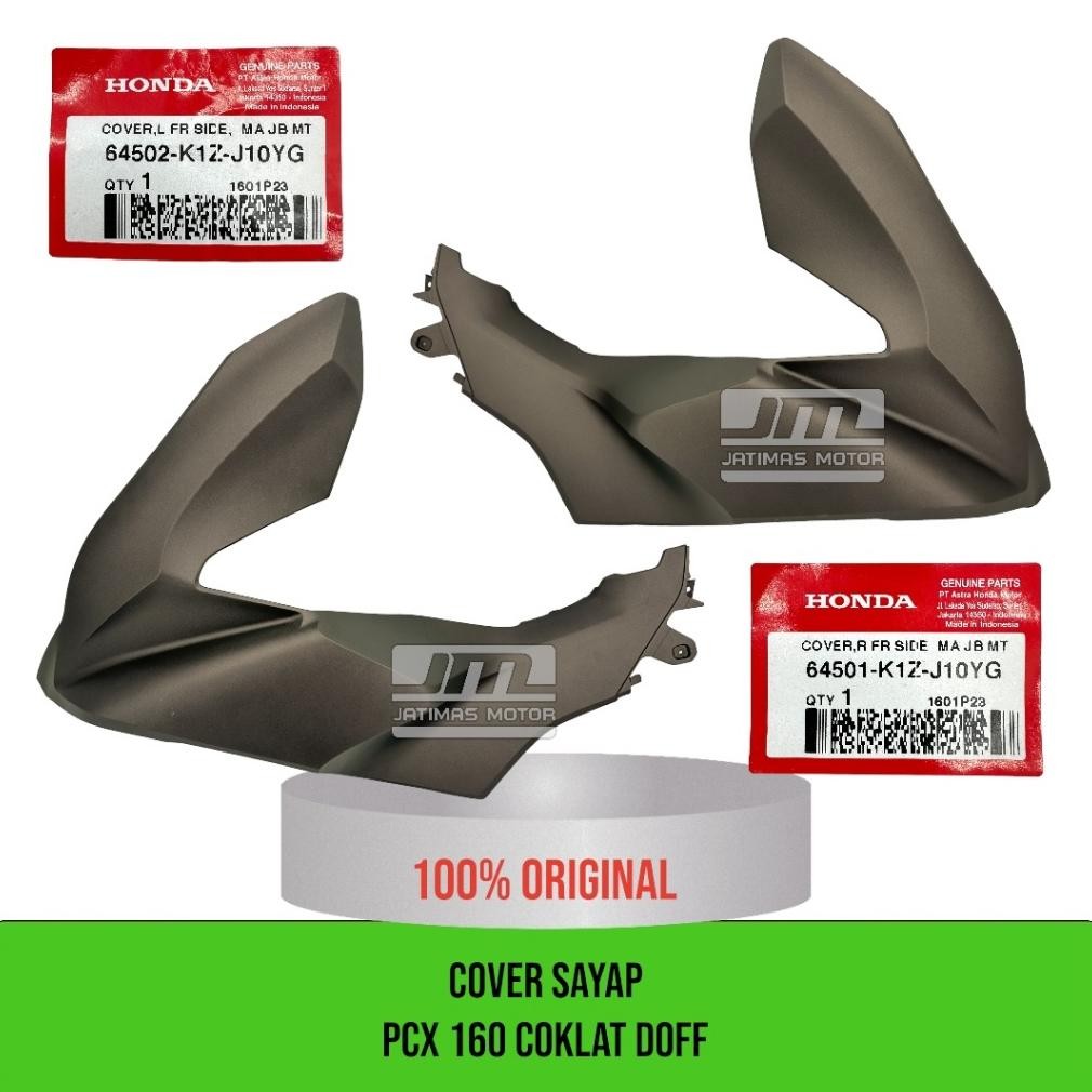 Cover sayap pcx 160 coklat doff 64501-K1Z-J10YG 64502-K1Z-J10YG