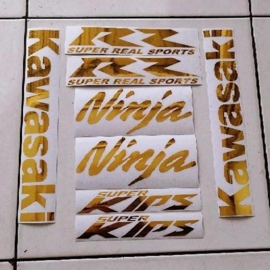 stiker cuting ninja rr new warna gold