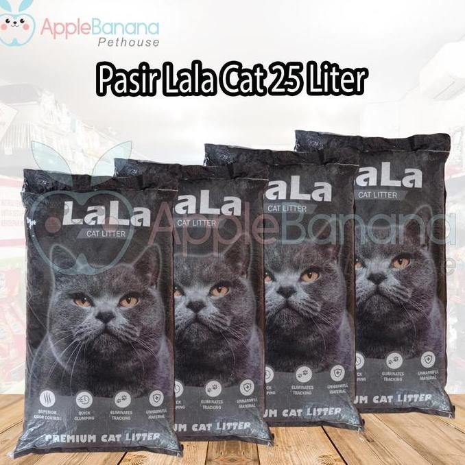 Pasir Kucing LALA 25 Liter - Lala Cat Litter 25 L Pasir Gumpal Wangi