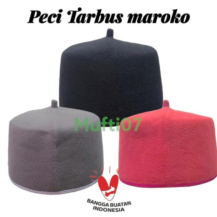 baru  Peci tarbus khas Maroko bahan beludru