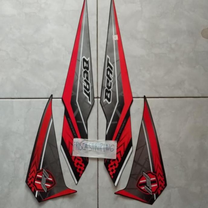 striping striker beat esp injeksi 2016 2017 hitam merah
