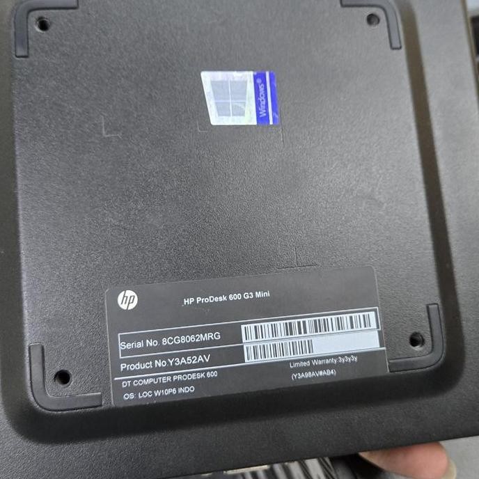 Mini Pc Hp I5 6500 8Gb Ssd 256 Gb New Stok