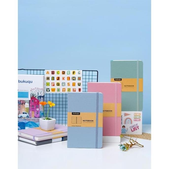 

READY Bukuqu Classic Notebook Pastel Edition - Bullet Journal - Planner - Buku Agenda NEW