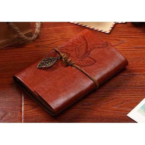 

READY Buku Catatan Kerja / buku Agenda Planner Cover Kulit Retro / Binder A5 NEW