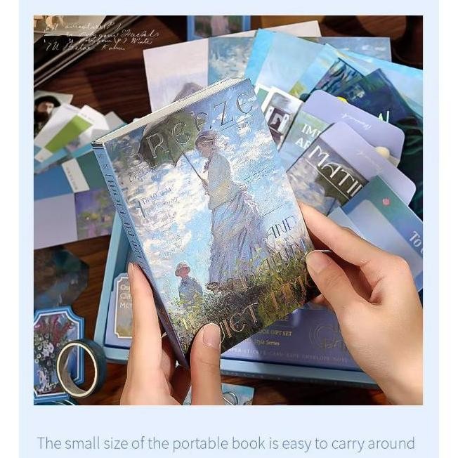 

READY SCRAPBOOK SET JOURNAL KIT Lengkap Isi 116 Pcs ART EDITION Include Buku + Sticker + Memo + Washi Tape Perlengkapan Journal NEW