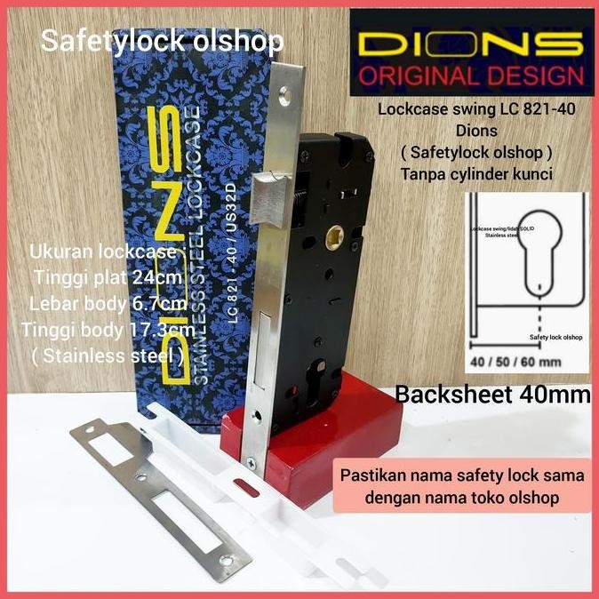 Body Kunci / Lockcase Dions Lc 821 - 40