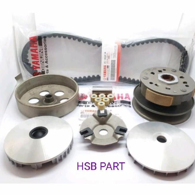 PAKETAN CVT KOMPLIT YAMAHA MIO SPORTY SMILE SOUL KARBU KODE 5TL ORI